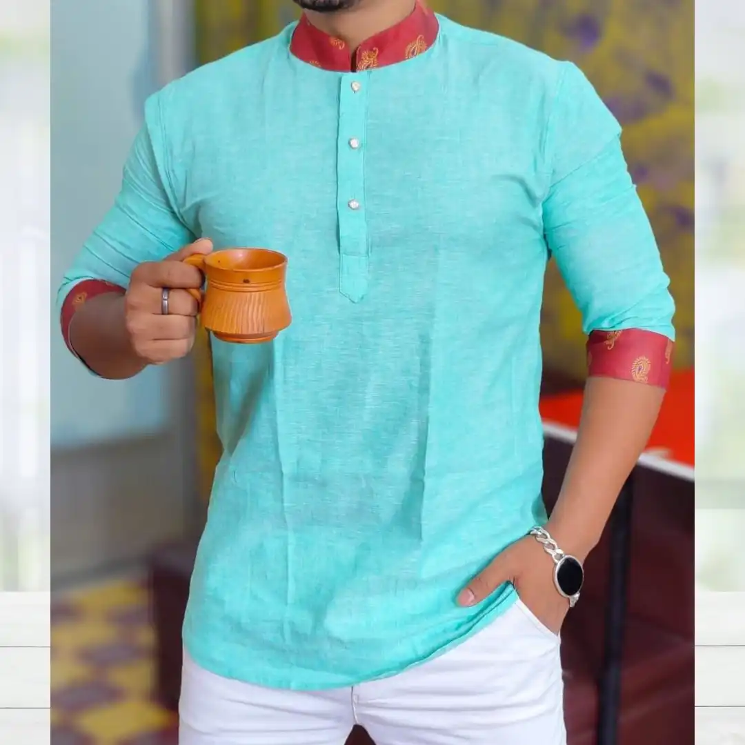 latest best new original indian china lowest cheap high quality lowest rate Cotton Full Sleeve Katua for Men, LTM Life Style, Man, Shirt BDT in Dhaka, Bangladesh,BD.